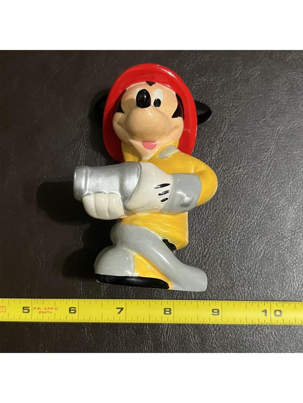Disney Mickey Mouse & Pluto Firefighter Ceramic Figurine Set - Picture 4 of 9
